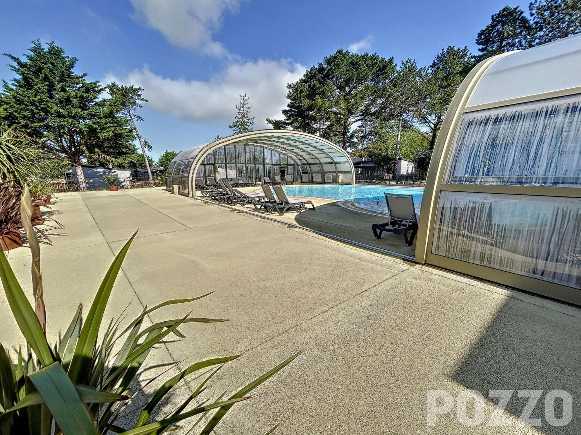 Chalet 4 Pers Avec Piscine Chauffee, Terrasse Privative, A 2 Pas De La Plage Et Commerces - Fr-1-361-467 Villa Jullouville-les-Pins Eksteriør billede